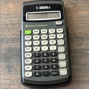 Texas Instruments TI-30Xa Black and White Calculator